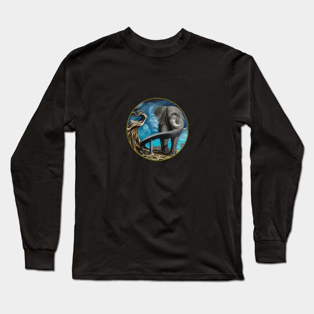 elephant Long Sleeve T-Shirt by shayvision